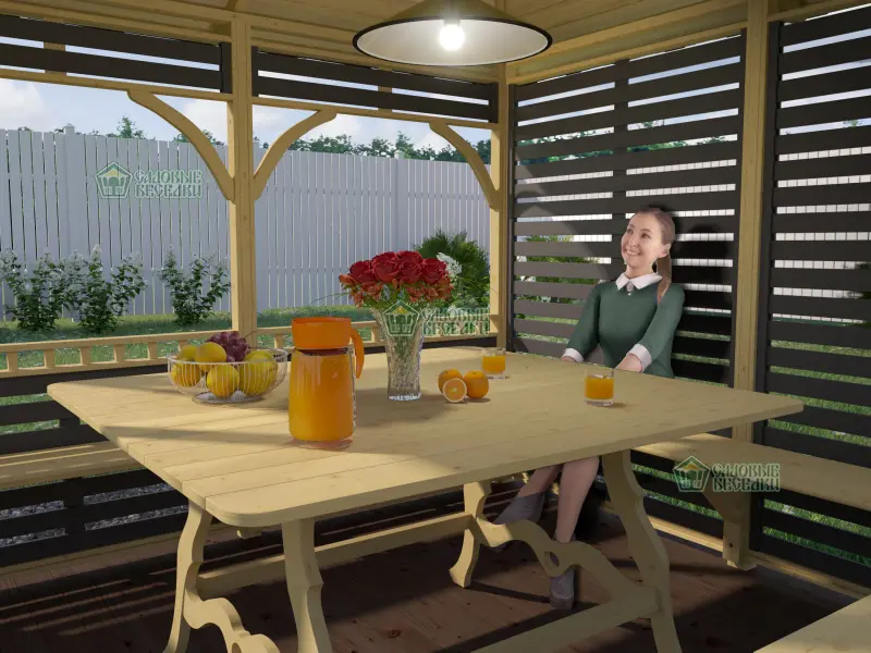  Беседка Оникс Премиум 3Х3 фото 6