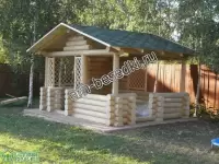 Рубленая беседка