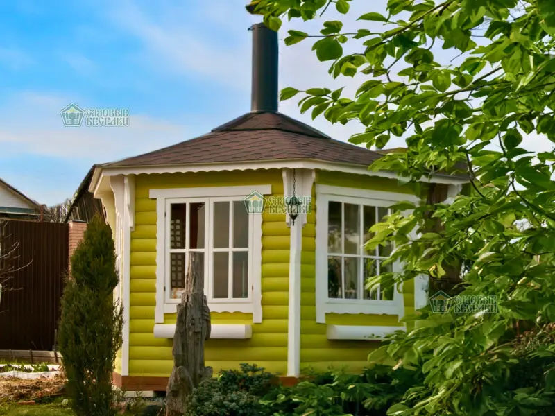 Гриль беседка из дерева Лайм 9,5м2 №8