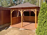 Садовая БЕСЕДКА "ЕВРОПЕЙСКАЯ" 3Х3 - фото 6