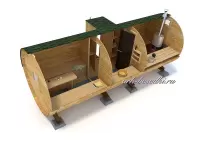 Баня бочка "Шестерочка" Длина 6 м