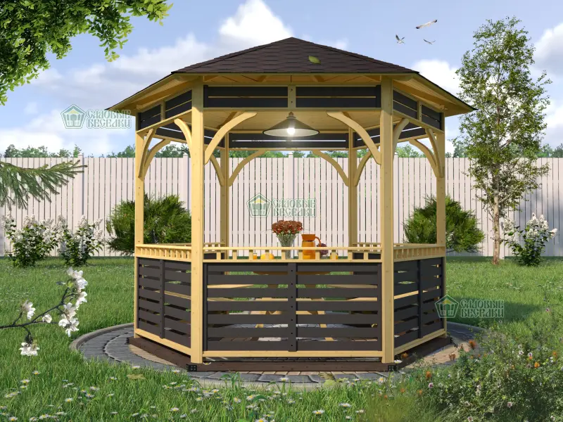 Беседка для дачи Летняя фото 4