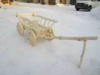 Садовая декоративная тележка малая