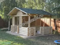 Рубленая беседка