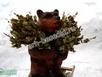 Деревянная скульптура Медведя