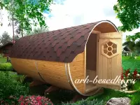 Баня бочка "Четверочка" Длина 4 м