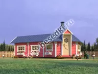 Гриль домик Premium «Гранд 3» Комбинированный 17 м2.