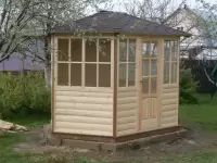 Застекленная беседка павильон