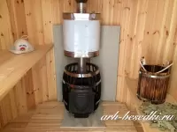 Мини сауна уличная круглая диаметр 220 (Ель, Архангельский лес)