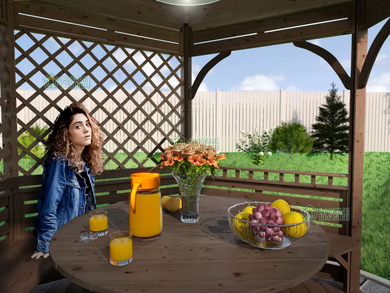 Беседка Архангельская фото интерьер