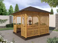 Квадратная беседка Аура размер 3Х3 №3