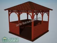 Садовая беседка "Мильтония"