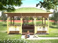 Беседка "Садовая" 3х4