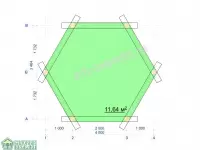 Беседка из бревна