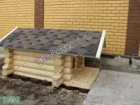 Рубленая будка для собаки