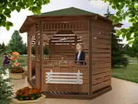 Садовая беседка \"Венге\"