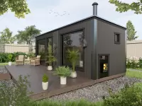 Баня с панорамными окнами ”Black Onyx” фото 4