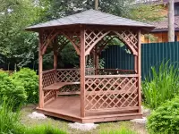 Беседка Арка в цвете орех №2