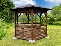 Беседка деревянная эдем №2
