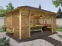 Беседка Колорадо 3х4,5 открытого типа №2