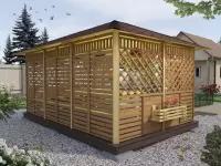 Беседка Колорадо 3х4,5 открытого типа №3