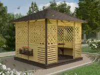 Беседка квадратная Адель 3х3 №4