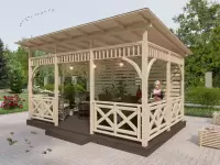Беседка "Маранта L" 3х4,5 открытого типа по акции «Все включено» №3