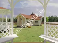 Гриль домик Premium «Гранд 4» Комбинированный 24 м2.