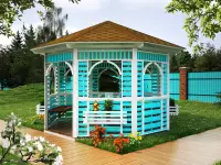 Беседка восьмиугольная \"Лазурная\"