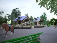 Домик для ярмарки "Декоративный" 2x3м