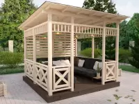 Беседка "Маранта L" 3х3 открытого типа по акции «Все включено» №7
