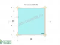 Большая рубленая беседка