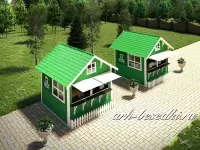 Деревянный павильон "Ярмарочный" (3х3 м.)