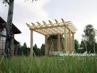 Пергола деревянная 3х3