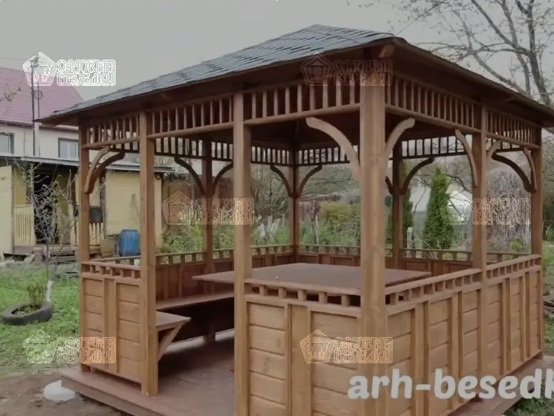 Обзор беседки "Аврора" размер 3х3