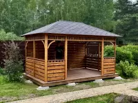 Беседка Сандра 3х4,5 открытого типа №4