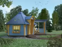 Гриль домик Premium Гранд 7 Комбинированный с открытой верандой 28 м2 №6