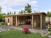 Беседка-веранда Флора 4,3х9,3м №2