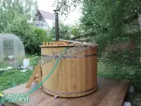 Купель из лиственницы с подогревом D=1600 мм