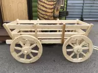 Телега деревянная декоративная