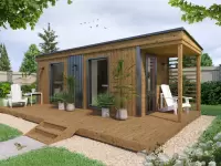 Каркасная мобильная баня 2,4х7 №2