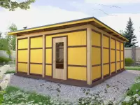 Беседка-веранда Сакура 5,5х7м №5