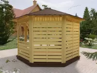 Беседка восьмигранная "Фортуна" по акции все включено №5