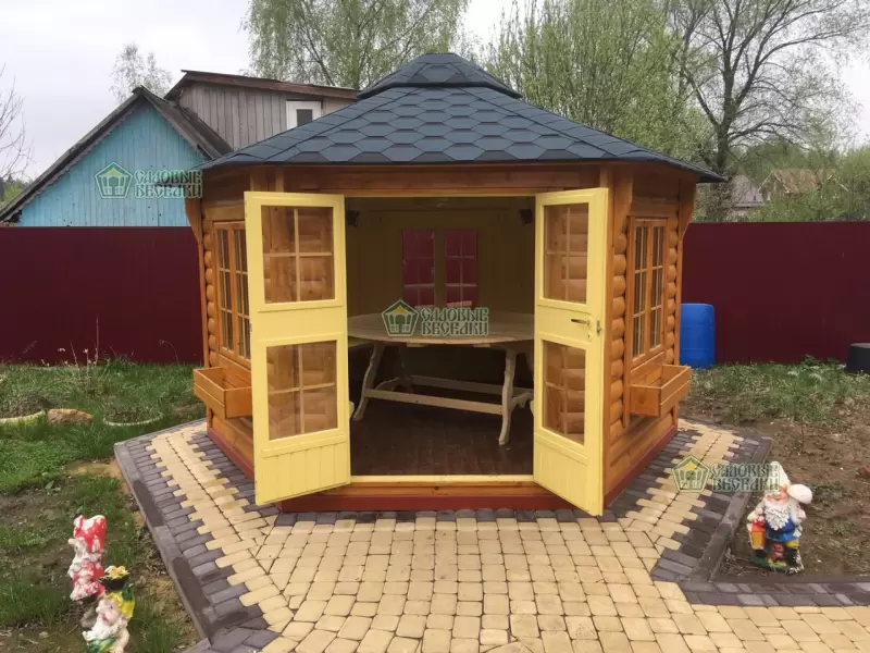 Покраска гриль-беседок Покраска гриль-беседок