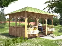 Беседка "Садовая" 3х4