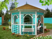 Беседка восьмиугольная \"Лазурная\"
