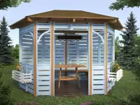 Беседка в современном стиле "Лазурная"