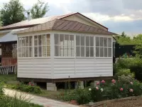 Павильон застекленный \"Белый\"