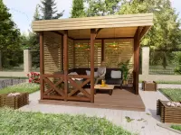 Беседка-веранда Роксана L 3х3м №1