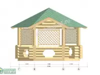 Беседка с пристройкой